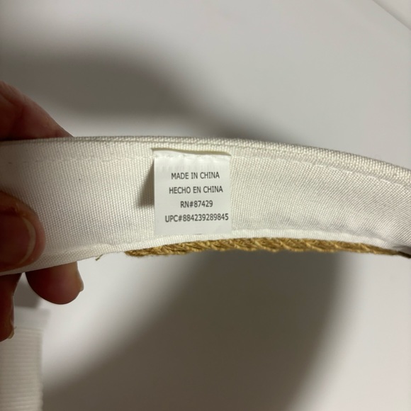 Sunshade removable washable sweat band visor adjustable hook & loop closure - Picture 4 of 9